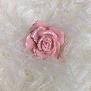 Pink Rose Cocktail Ring